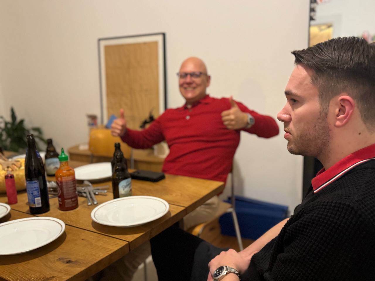 Daumen hoch für den Koch